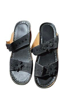 Luway Orthopedic Sandal Anti-Slip Black Size 10